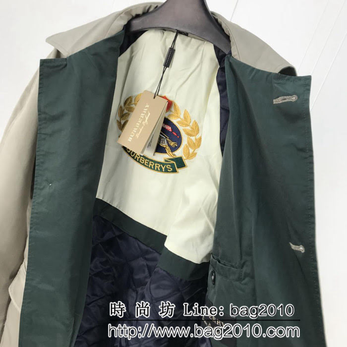 BURBERRY巴寶莉 經典英倫風格 2018新品風衣 男女同款 蠟脂棉質嘎巴甸輕便大衣 ydi2390